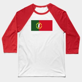 Portuguese Flag Colors Baseball T-Shirt
